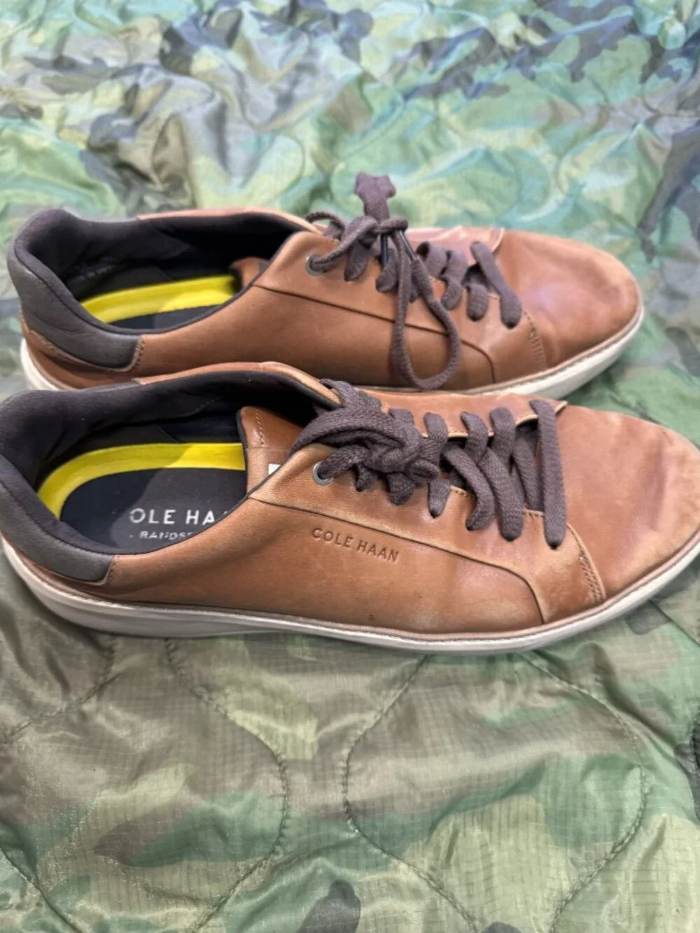 Cole Haan GrandPro Topspin British Tan Leather Sneakers C34229